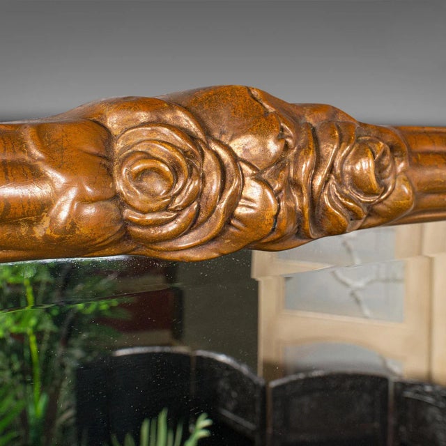 1980s 1980s Vintage Continental Gilt Wall Mirror For Sale - Image 5 of 10