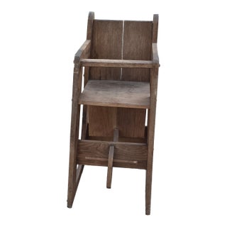 Vintage Mid-Century 3-in-1 Convertible Wooden High Chair, Rocking Horse & Toddler Desk For Sale