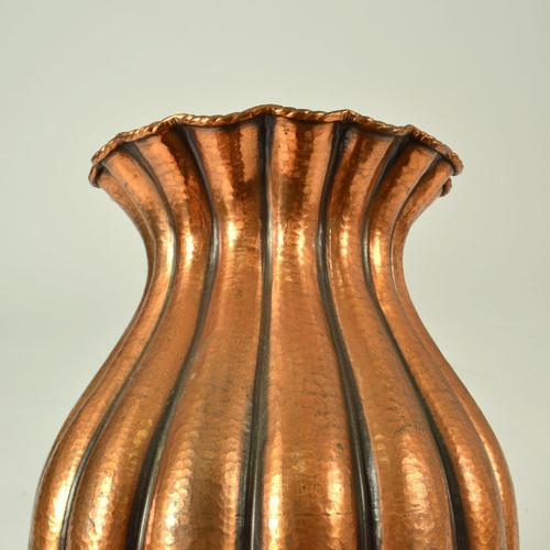 Large Copper Amphora Vase by Egidio Casagrande, Italy, 1950s For Sale - Image 13 of 18