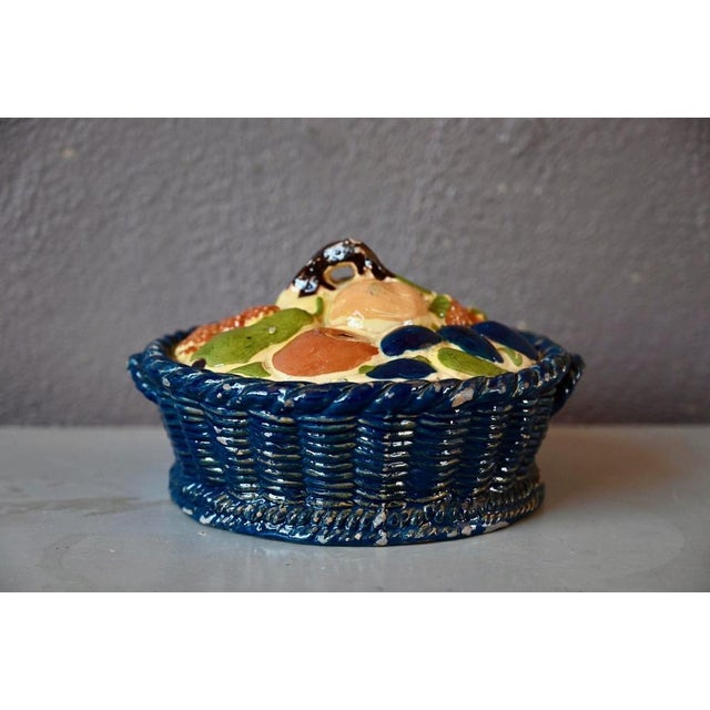 Vintage Soufflenheim Trompe LOeil Terracotta Covered Pot, 1920s For Sale - Image 14 of 14