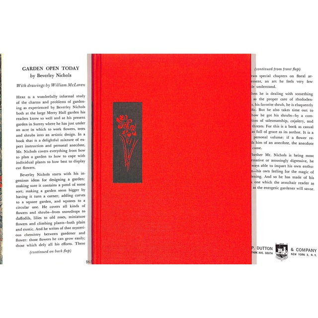 NICHOLS, Beverley [252] pp. E.P. Dutton & Co., Inc. 1963 First Edition 8" x 5 1/2" w/ drawing by William McLaren When...