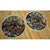 Textile 1920s Blue Birds Art Deco Pair of Chinese Peking Carpets 2'x2' Knotted Wool Rugs For Sale - Image 7 of 9