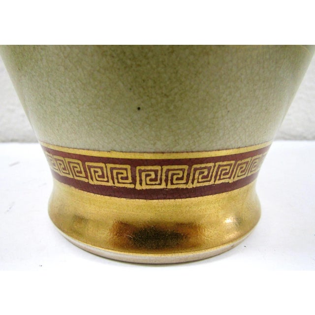 Antique Satsuma Vase With Geishas Elegant Ladies in Landscape For Sale - Image 10 of 14