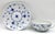 Mid-Century Modern Vintage Bing & Grondahl Copenhagen Porcelain Blue Traditional Cream Soup & Saucer For Sale - Image 3 of 3