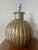 Rustic 1970s Ribbed Melon Ball Table Lamp For Sale - Image 3 of 12