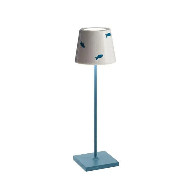 Zafferano Zafferano Poldina Lido Rechargeable Table Lamp with Fish Shade For Sale - Image 4 of 4