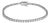 14K White Gold 3.00 Ctw Diamond Classic Standard 4 Prong Set Tennis Bracelet For Sale