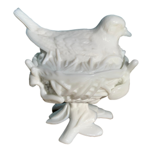 1970s Ceramic Bird on Nest Vessel