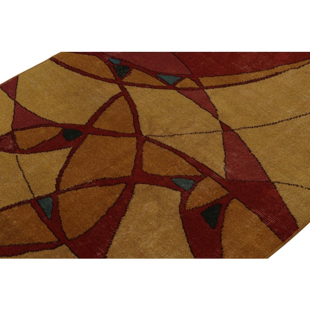 Hand-knotted in wool, circa 1960 - 1970, this 4x6 vintage Müren Art Deco rug is an exciting new curation from Rug & Kilim....