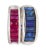 18K White Gold Channel Set Natural Baguette Cut 1-Row Ruby Band Ring, Size 6.5 For Sale In Miami - Image 6 of 6