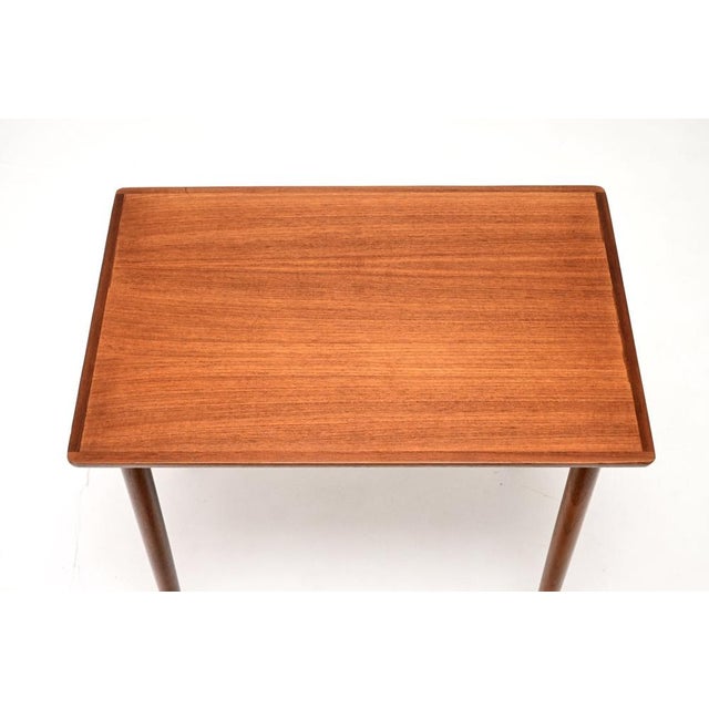 Wood Vintage Danish Teak Nesting Tables by H.W. Klein for Bramin, 1960s, Set of 3 For Sale - Image 7 of 10