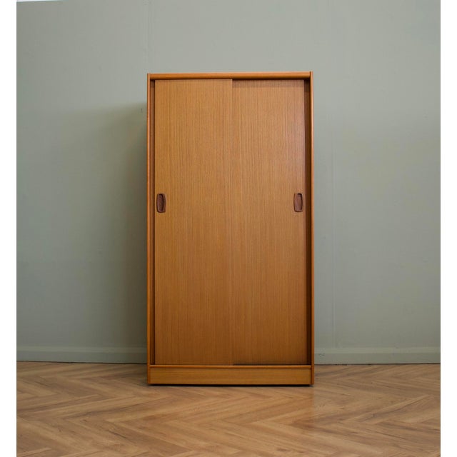 Teak Double Sliding Door Wardrobe from Austinsuite, 1960s For Sale - Image 12 of 12