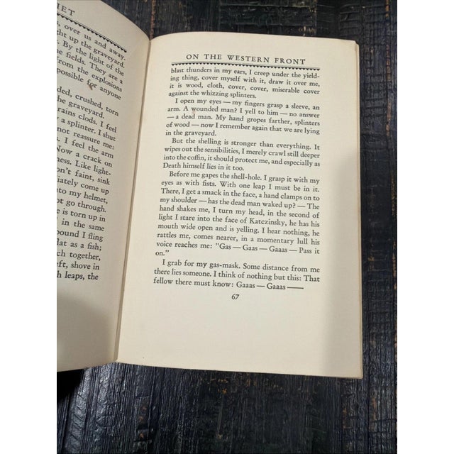 1920s Vintage 1st Edition of Erich Maria Remarque All Quiet on the Western Front 1929 For Sale - Image 5 of 6