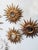Late 20th Century Sunburst Carved Golden Mirrors, a Pair For Sale - Image 6 of 11