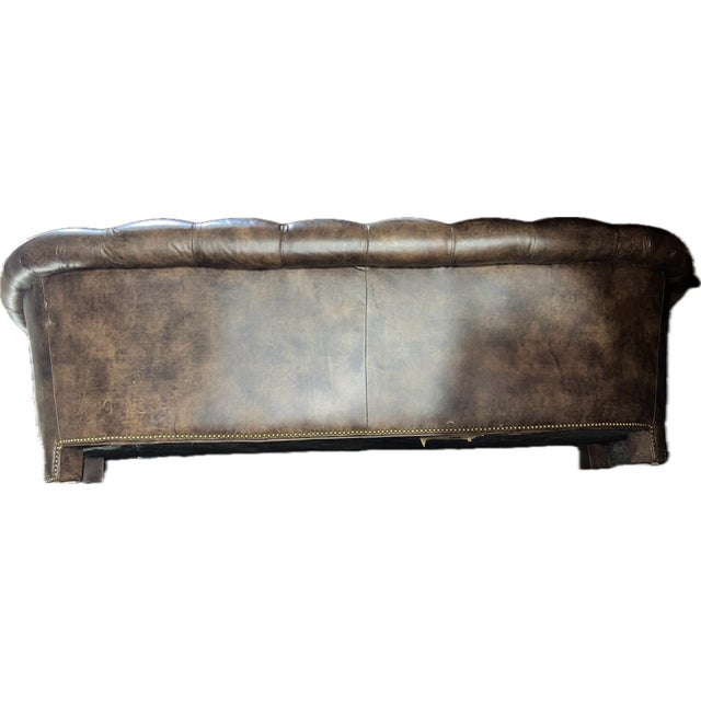 Schafer Brothers Schafer Brothers Vintage Chesterfield Sofa - Mid-20th Century For Sale - Image 4 of 6