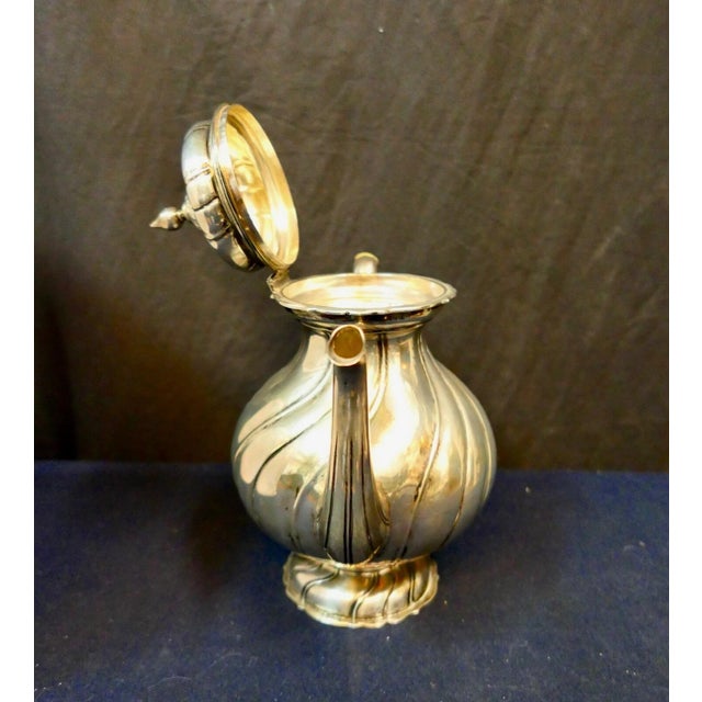 Metal Late 19th Century Continental 800S Tea Pot For Sale - Image 7 of 10