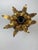 Small Mid-Century Modern Italian Gilt Metal Flush Mount by Biasca, 1960 For Sale - Image 4 of 13
