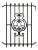 Antique Wrought Iron Window Grille For Sale