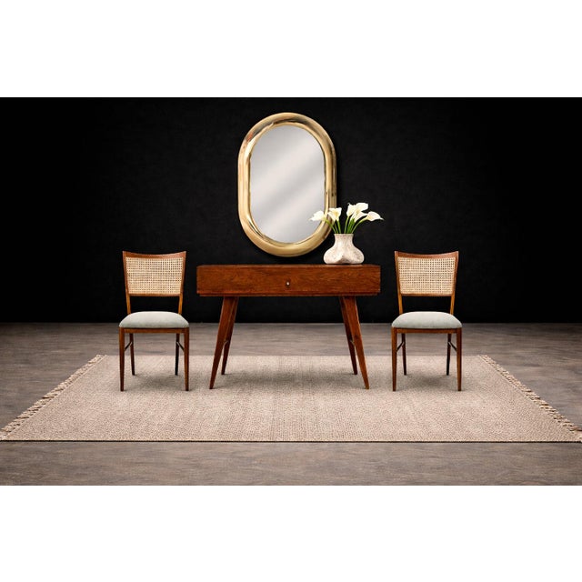 A refined and highly versatile example of mid-century Brazilian modern design, this lift-top desk combines sculptural...