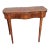 1920s Federal Style Satinwood Inlaid Flame Mahogany Serpentine Card Table For Sale