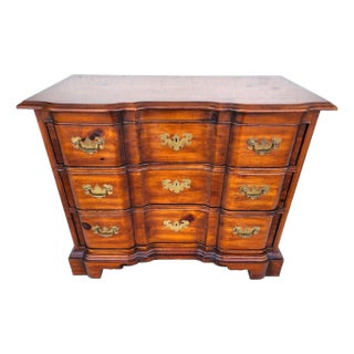 1990s Heritage Chippendale Dresser Chest Blockfront For Sale
