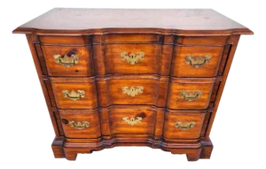 1990s Heritage Chippendale Dresser Chest Blockfront