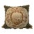 Antique Aubusson Tapestry Pillow With Reclining Dog & Floral Wreath — 24” X 20 For Sale