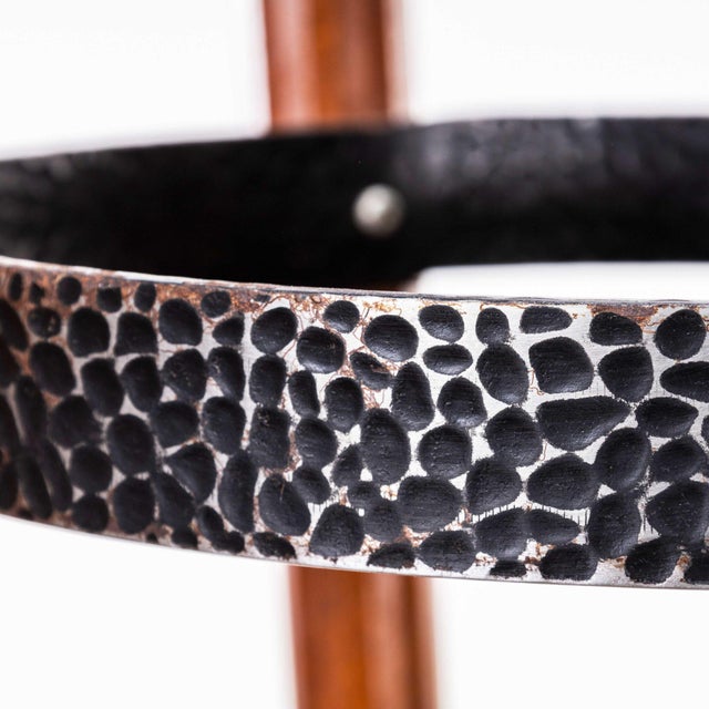 Top Metal Ring Dark Bar Stool, 1960s For Sale - Image 4 of 10