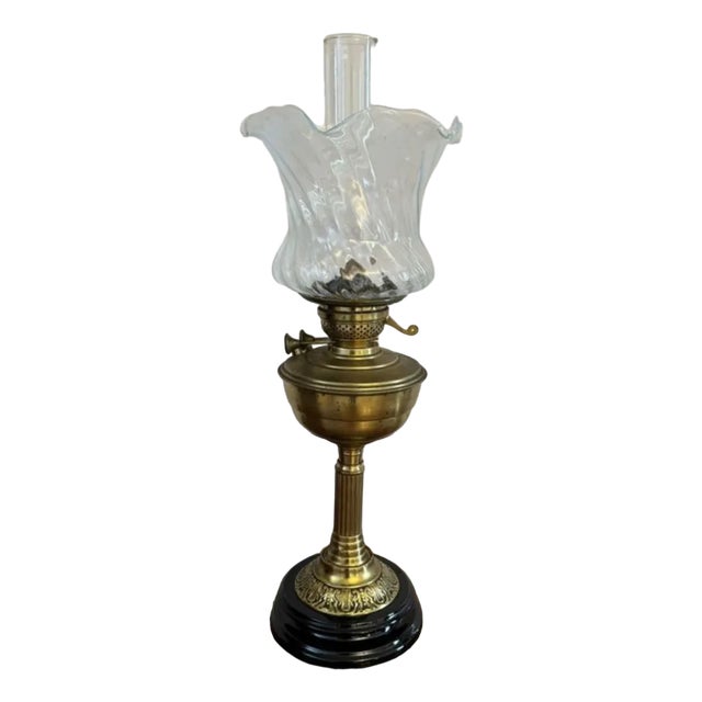 PAntique Edwardian Oil Lamp, 1900 For Sale