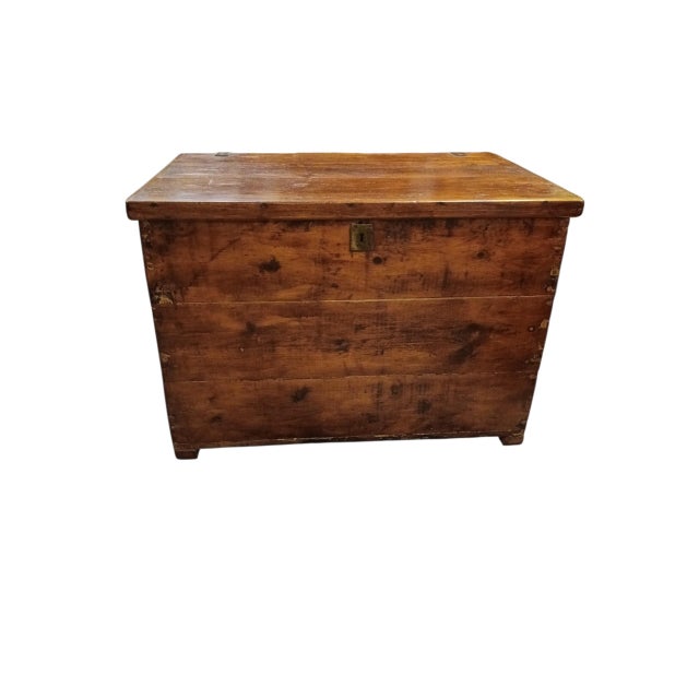 Mid-Century Wooden Chest, 1960s For Sale - Image 3 of 5