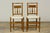Set of 10 Late 19th Century French Provincial Walnut Dining Chairs in Green Ticking Stripe For Sale - Image 16 of 18