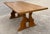Vintage Brutalist Trestle Dining Table For Sale - Image 4 of 12