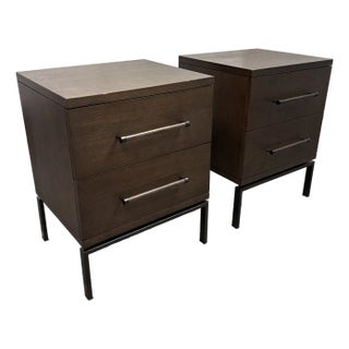 West Elm Nash Nightstands, Pair For Sale