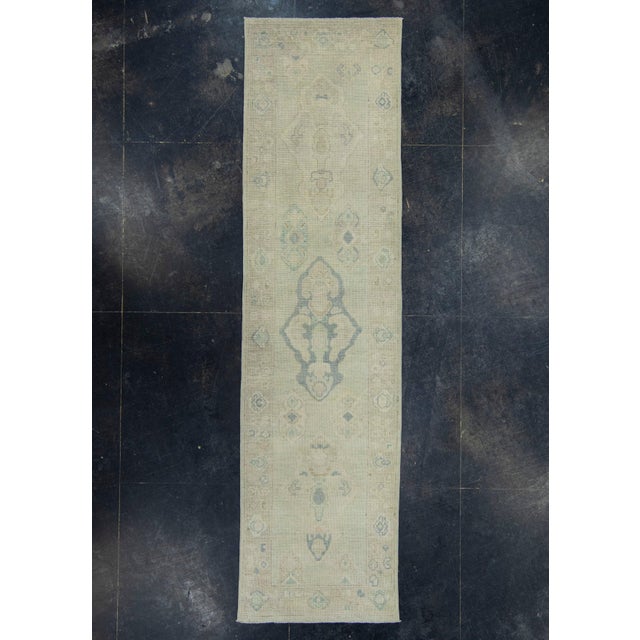 Brown Turkish Oushak Runner Rug 2'10" x 16'3" #17821 For Sale - Image 8 of 8