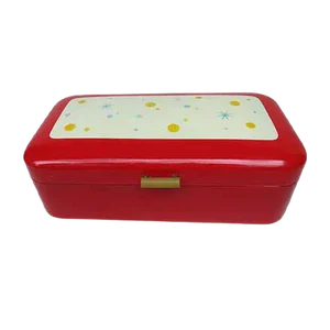 Enamelled Red Bread Box, 1940s