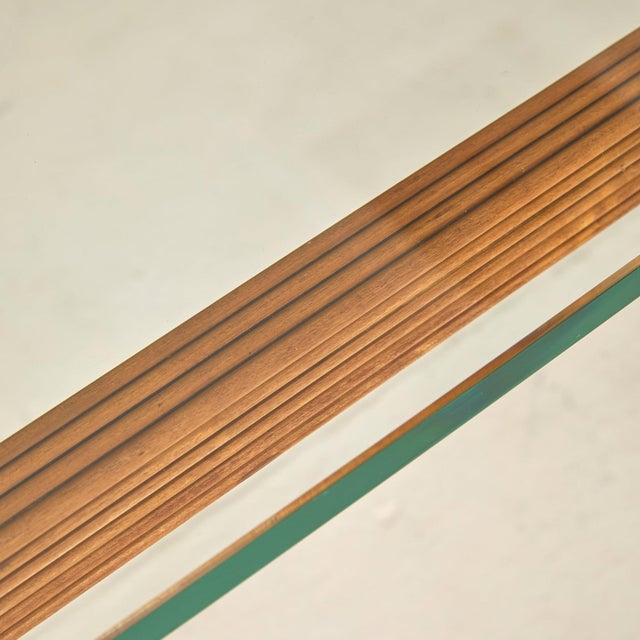 Italian Fluted Wood Coffee Table in the Manner of Pier Luigi Colli, 1950s For Sale - Image 9 of 9