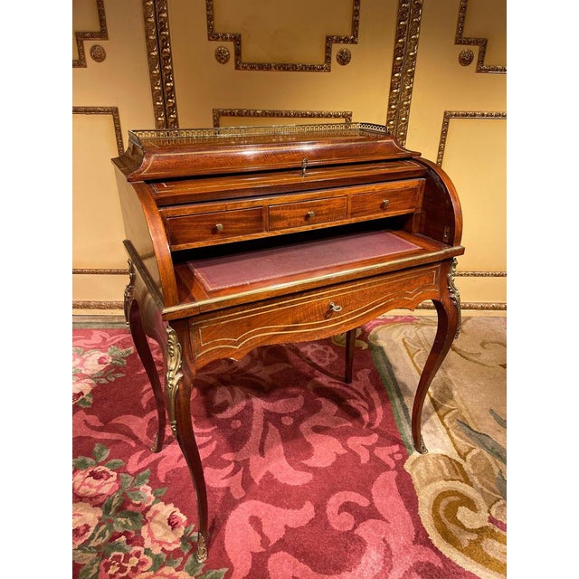 French Roll-Up Secretaire in Transition Style, 1890s For Sale - Image 14 of 18