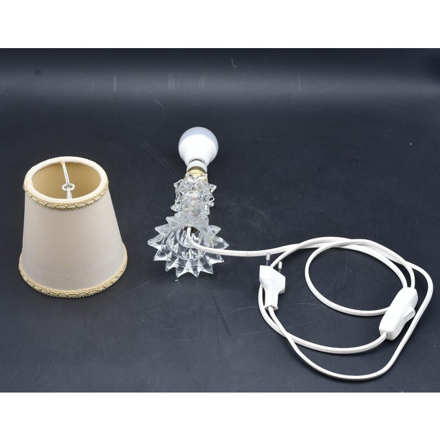 1940s Charming Table Lamp in Rostrato Murano Glass Vase for Barovier & Toso For Sale - Image 9 of 10