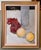 Betsy Podlach (American, born 1964.) Still life with Fruit and Glass Bottle Framed it measures 26.5 X 21.5 Canvas is 21.5...