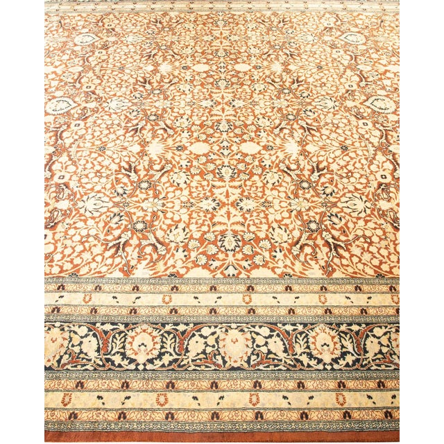 Solo Rugs Mogul, One-of-a-Kind Hand-Knotted Area Rug in Orange, 8' 2" x 10' 3" For Sale - Image 4 of 8