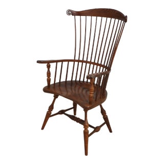 Frederick Duckloe High Fan Back Windsor Armchair For Sale