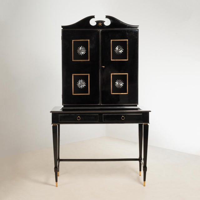 Mid-Century Cabinet on Legs, 1950s For Sale - Image 6 of 6