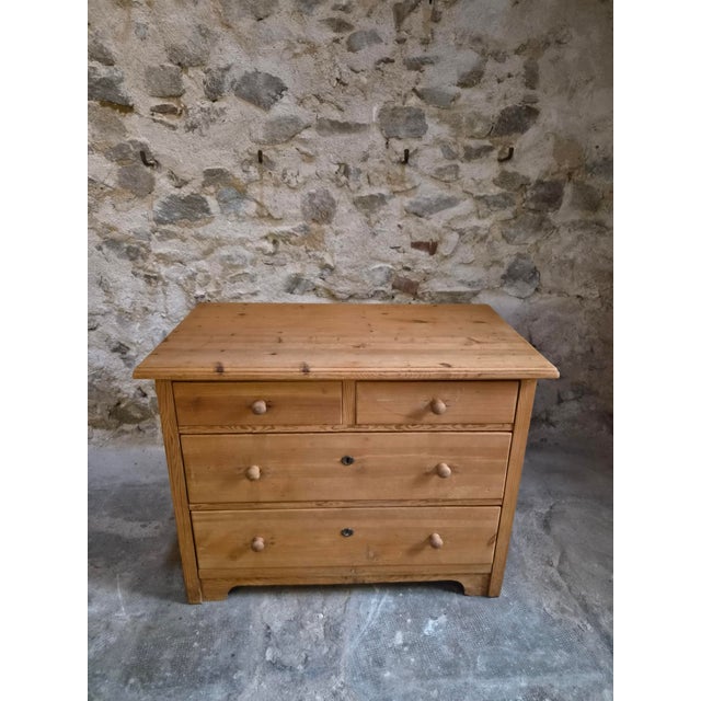Antique Rustic Pine Chest of Drawers, 1890s For Sale - Image 13 of 18