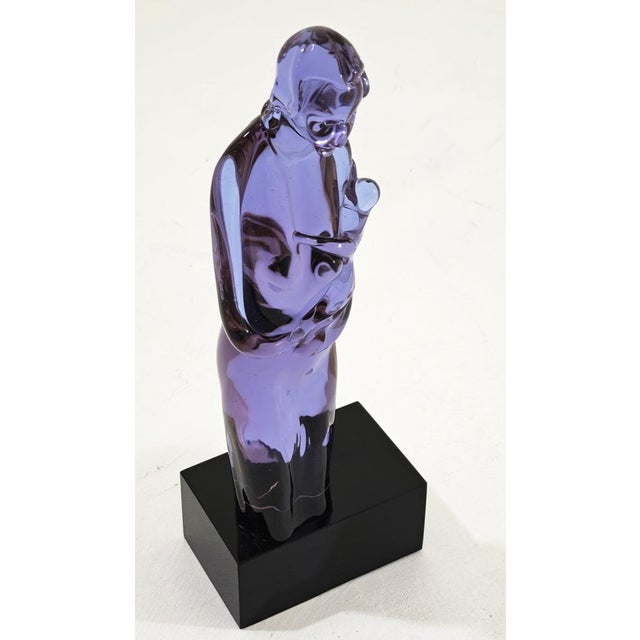 Mid-Century Modern Murano Glass Sculpture Woman and Baby Maternity, Italy, 1970s For Sale - Image 14 of 14