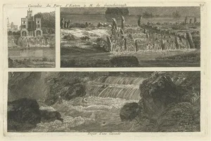 Waterfalls of Exton Park, 1785, Paper