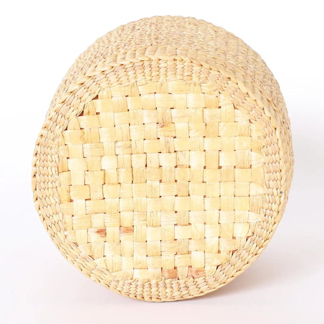 Wood Earthenware Vessel Wrapped in Reed For Sale - Image 7 of 8