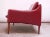 1950s Danish Modern Cranberry Leather Settee by Hans Olsen For Sale - Image 5 of 13