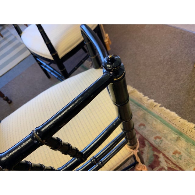 20th Century Faux Bamboo Chairs, Pair For Sale - Image 15 of 16