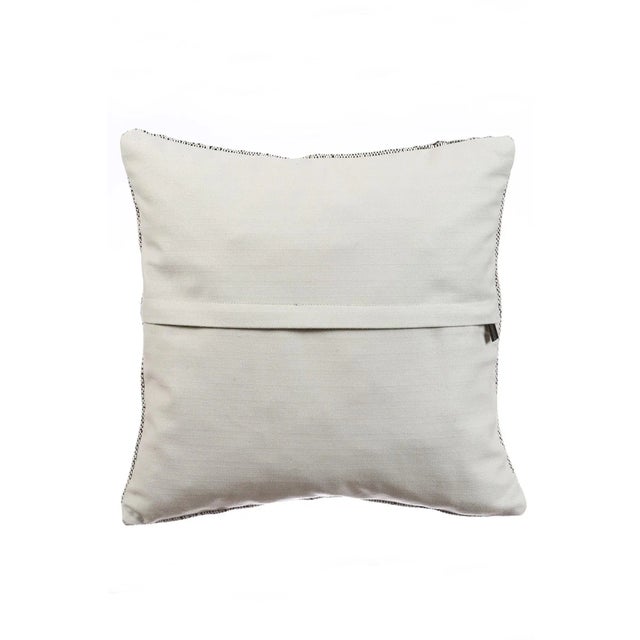 Mid-Century Modern Gray Modern Kilim Pillow Cover For Sale - Image 3 of 4