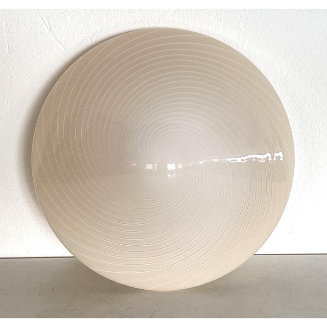 Mid-Century Italian Murano Glass Flush Mount with Swirl Glass, 1970s For Sale - Image 17 of 17